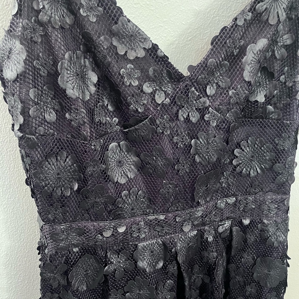 Black‎ 3D Floral Dress